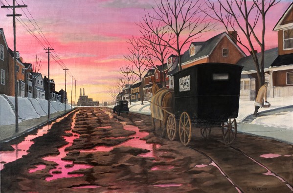 The Dairy Man Makes His Rounds Spring 1920 by Dave Rheaume